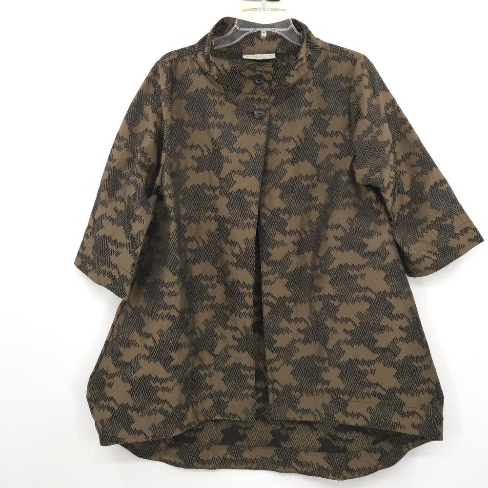Bryn Walker Yael Memory Crunch Jacquard Jacket womens S Lagenlook Modern